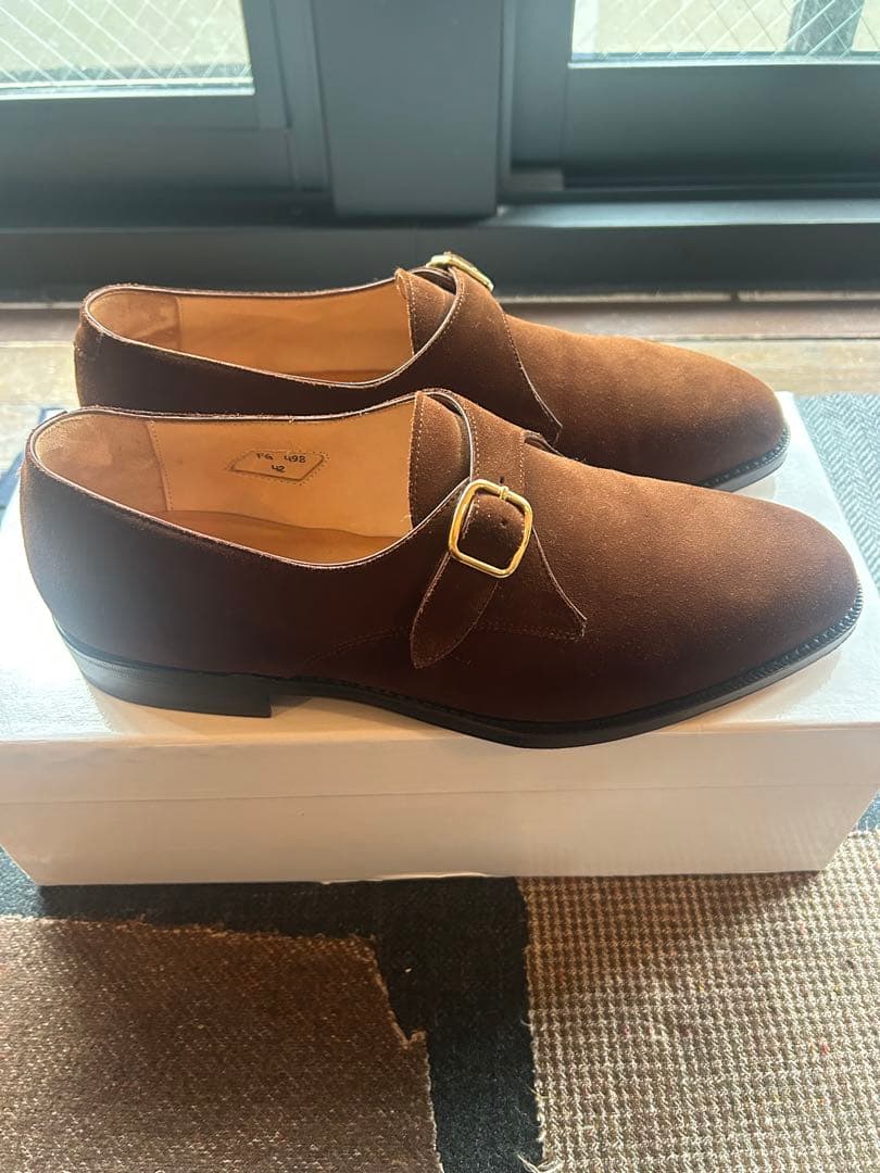 新品　フラテッリジャコメッティ　シングルモンクストラップ 大島拓身