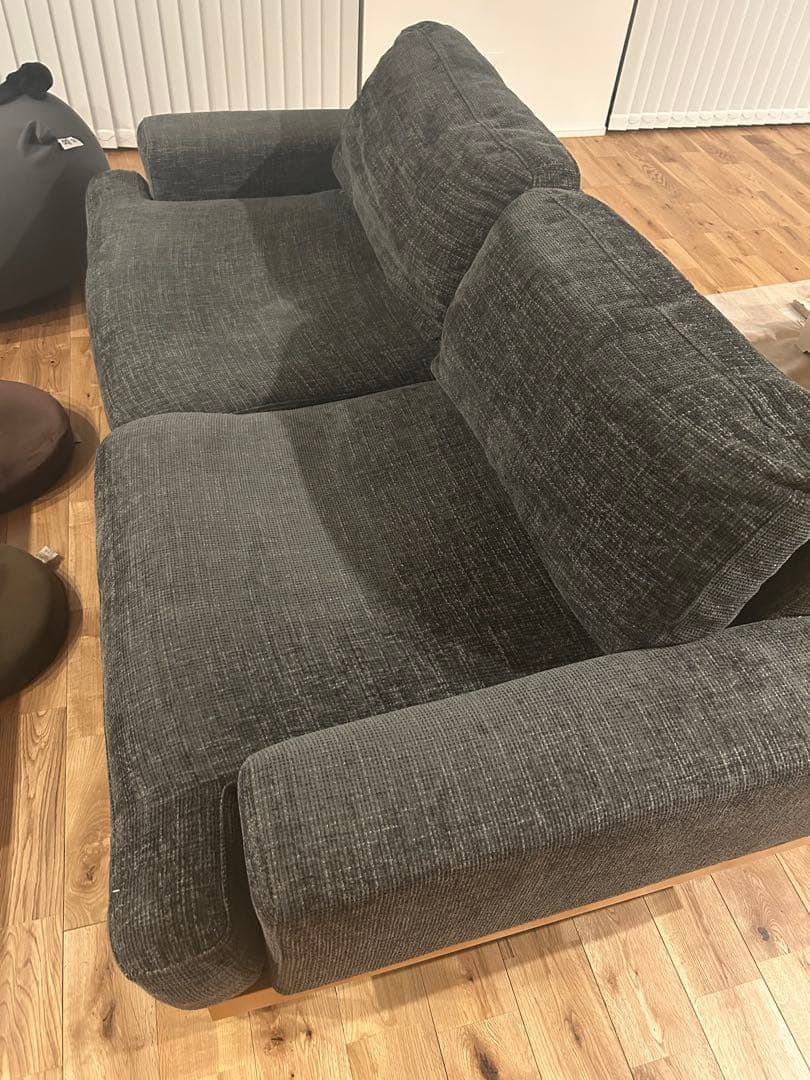 ファイン家具 fine kagu ソファ 2人掛け グリーングレー