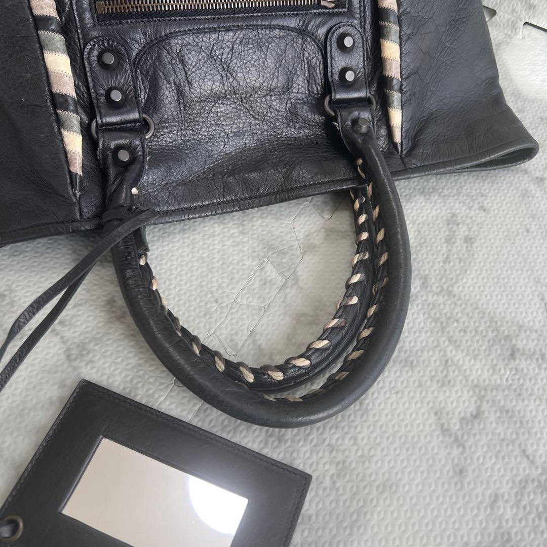 レアモデル✨バレンシアガ ザ サンデー トートバッグ ミラー付き ブラック