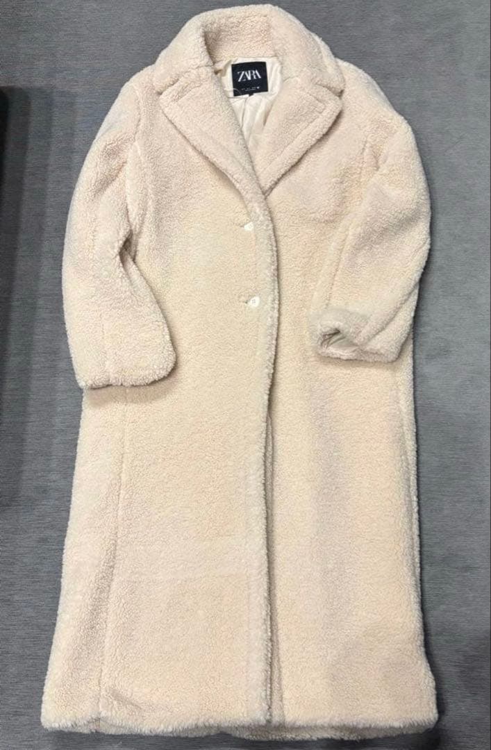 ZARA テディベアコート ロングコート