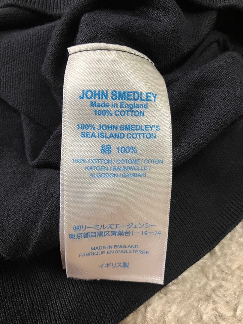 JOHN SMEDLEYジョンスメドレーのポロシャツ　Mサイズ　送料無料　紺