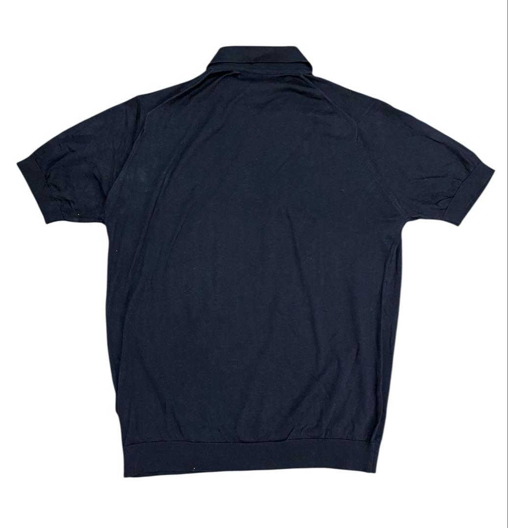 JOHN SMEDLEYジョンスメドレーのポロシャツ　Mサイズ　送料無料　紺
