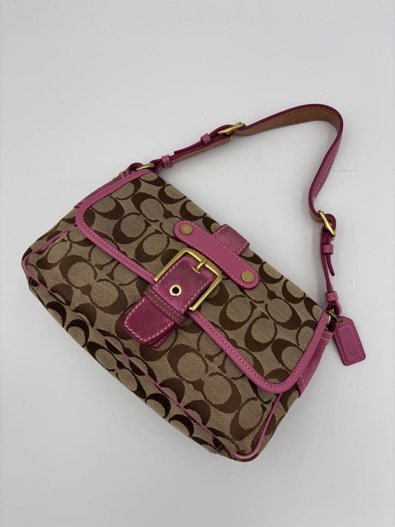 希少 COACH コーチ ソーホー シグネチャー ワンショルダーバッグ 1482