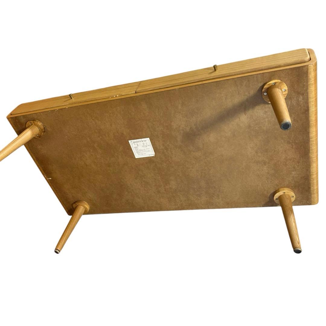 三環ジャパン ナチュラル木目 リビングテーブル 引き出し4杯付き