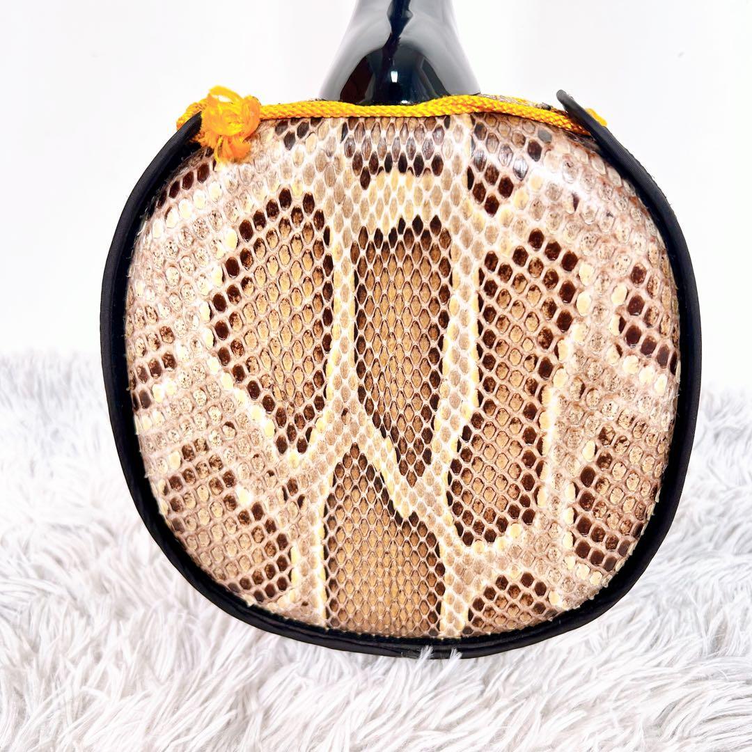 【良品】沖縄三線 三味線　本皮　蛇皮　へび革