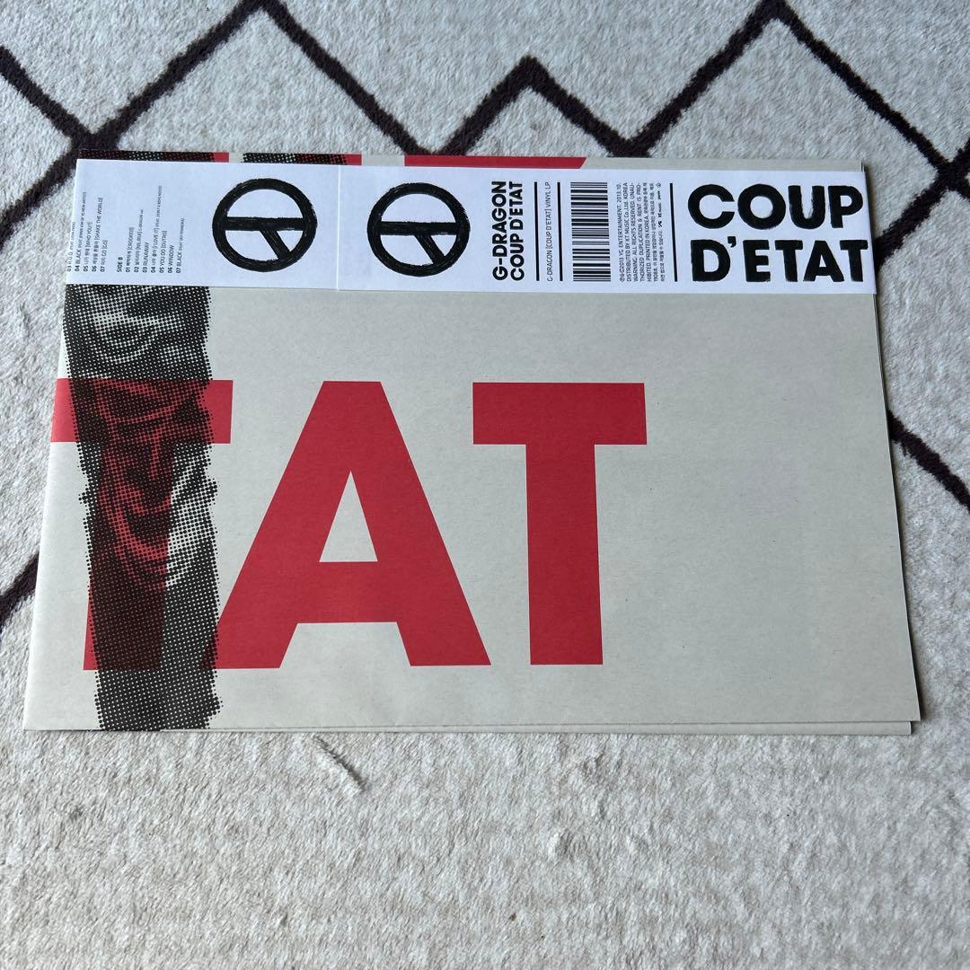 激レア美品！G-DRAGON COUP D'ETAT LP 直筆　BIGBANG