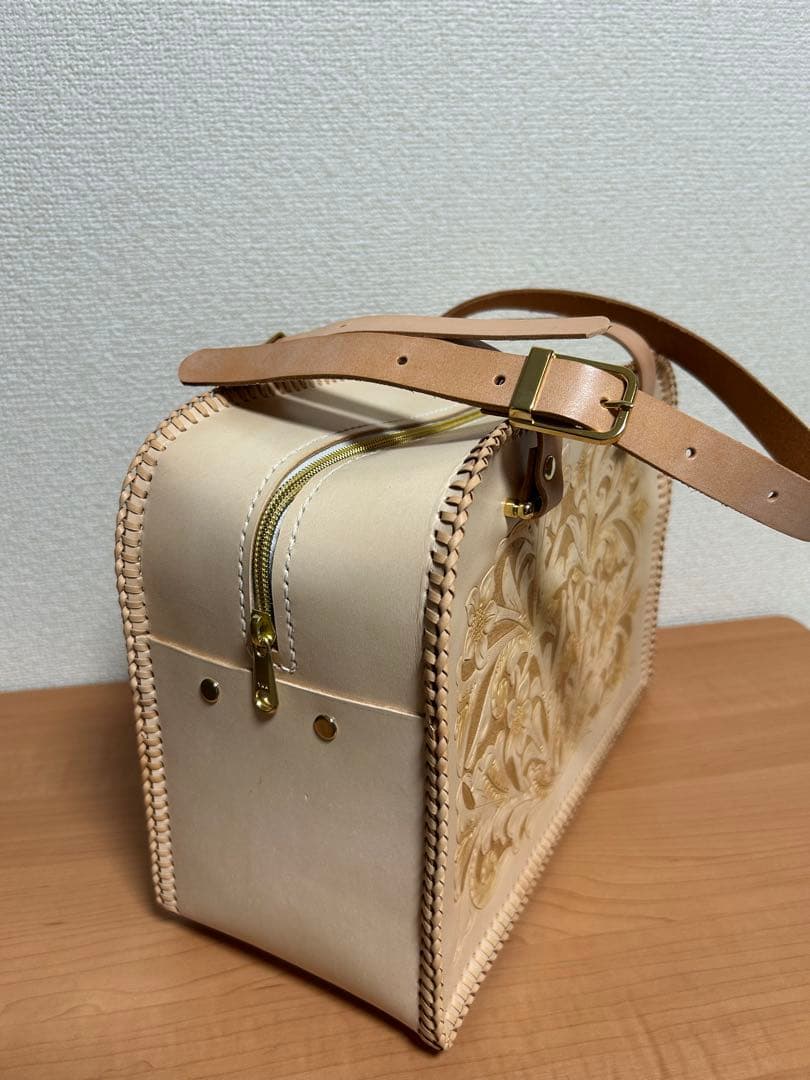 フルオーダー手彫りレザーバッグ