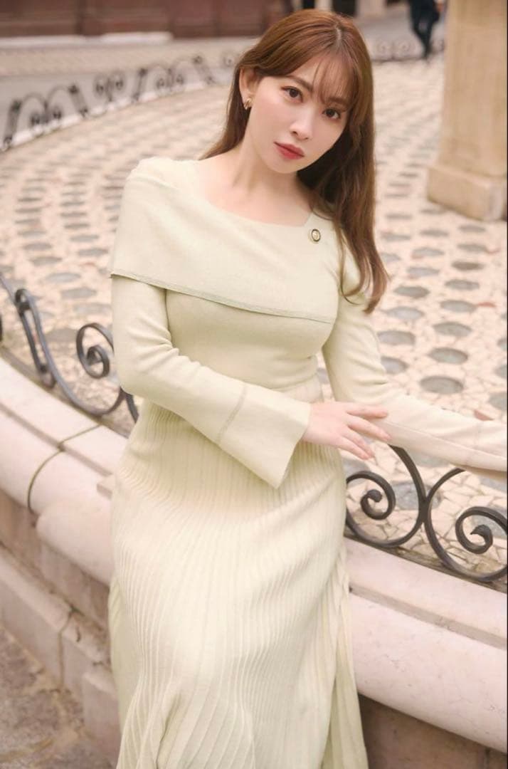 La Lueur Knit Dress【Sサイズ】