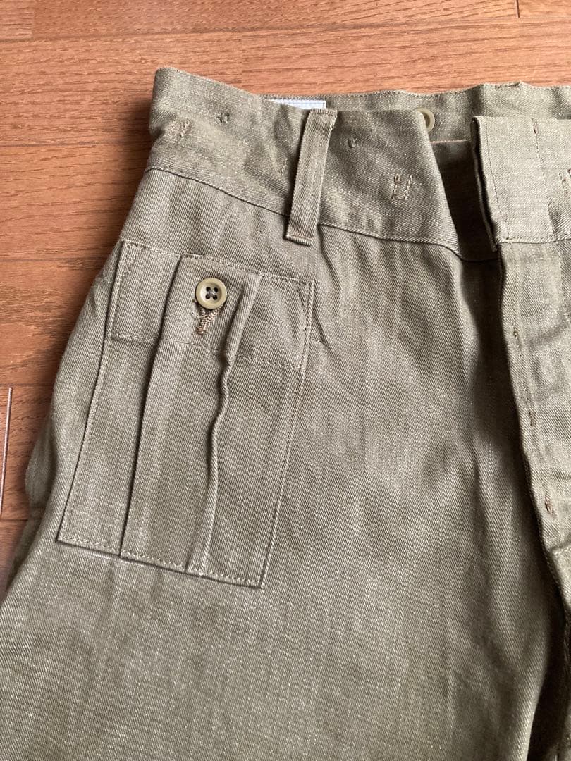 WAIPER.inc ワイパーインク イギリス軍 グリーンデニム トラウザー