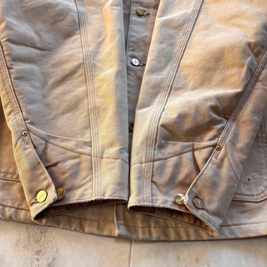 【BORO】カーハート チョアコート USA製 フェード ダメージ ビンテージ