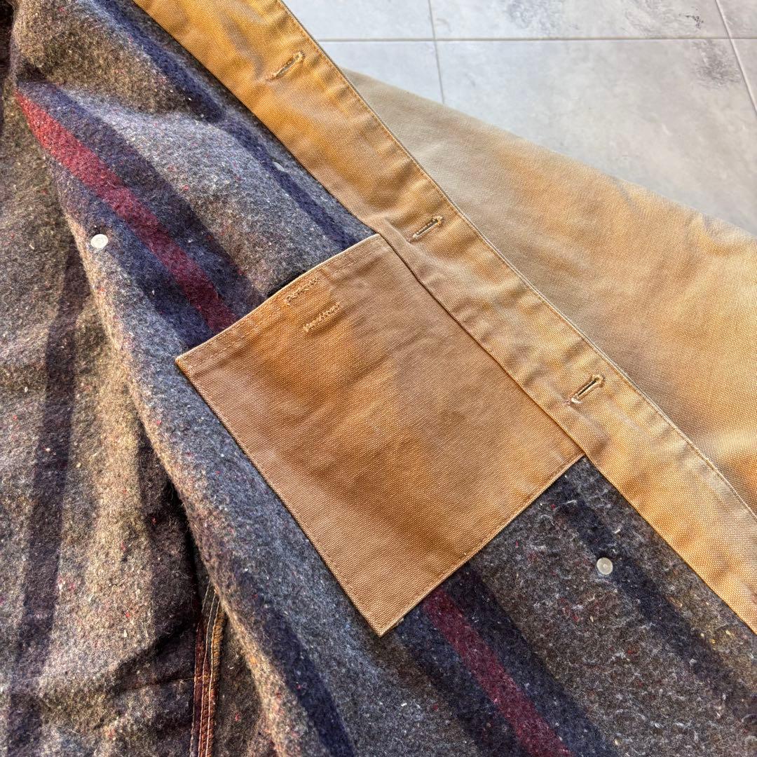 【BORO】カーハート チョアコート USA製 フェード ダメージ ビンテージ