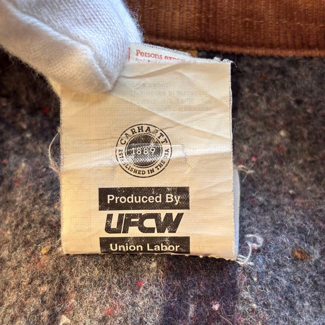 【BORO】カーハート チョアコート USA製 フェード ダメージ ビンテージ