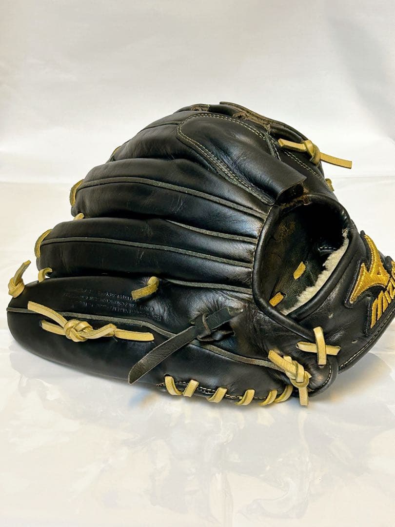 【ミズノプロ・軟式ピッチャー用】ブラックカラー ミズノ オイルメンテ済