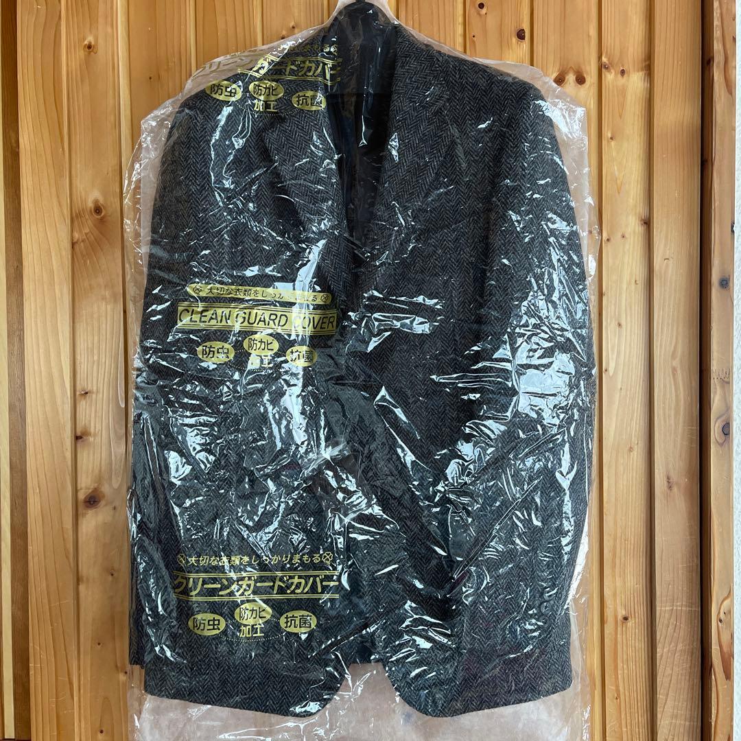 Harris Tweed／FACE MIX☆ヘリンボーン ジャケット グレーLL