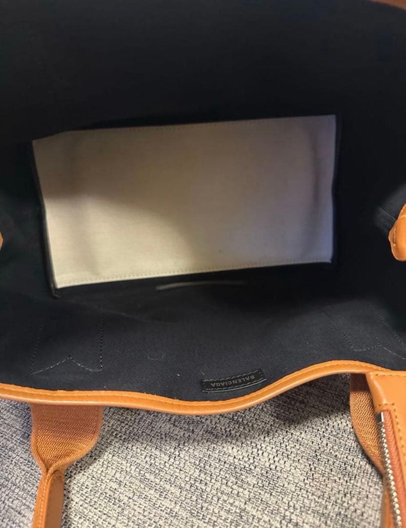 バレンシアガ ネイビーカバス S トートバッグ