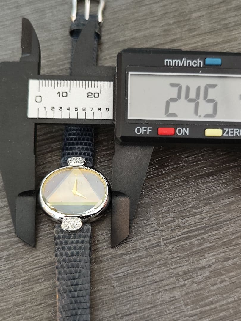 稼働品 SEIKO Le Vent レディース腕時計 水色文字盤 カット風防