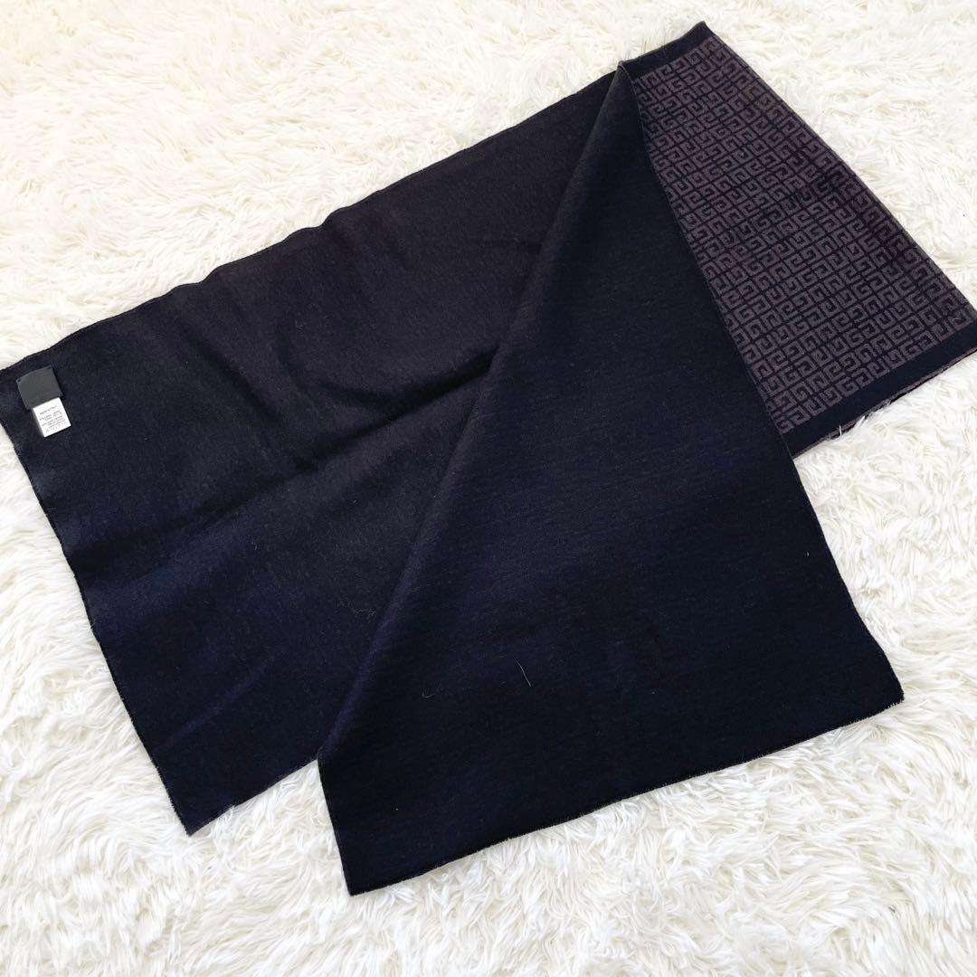 【横田】 GIVENCHY ジバンシー ロゴ ウール マフラー