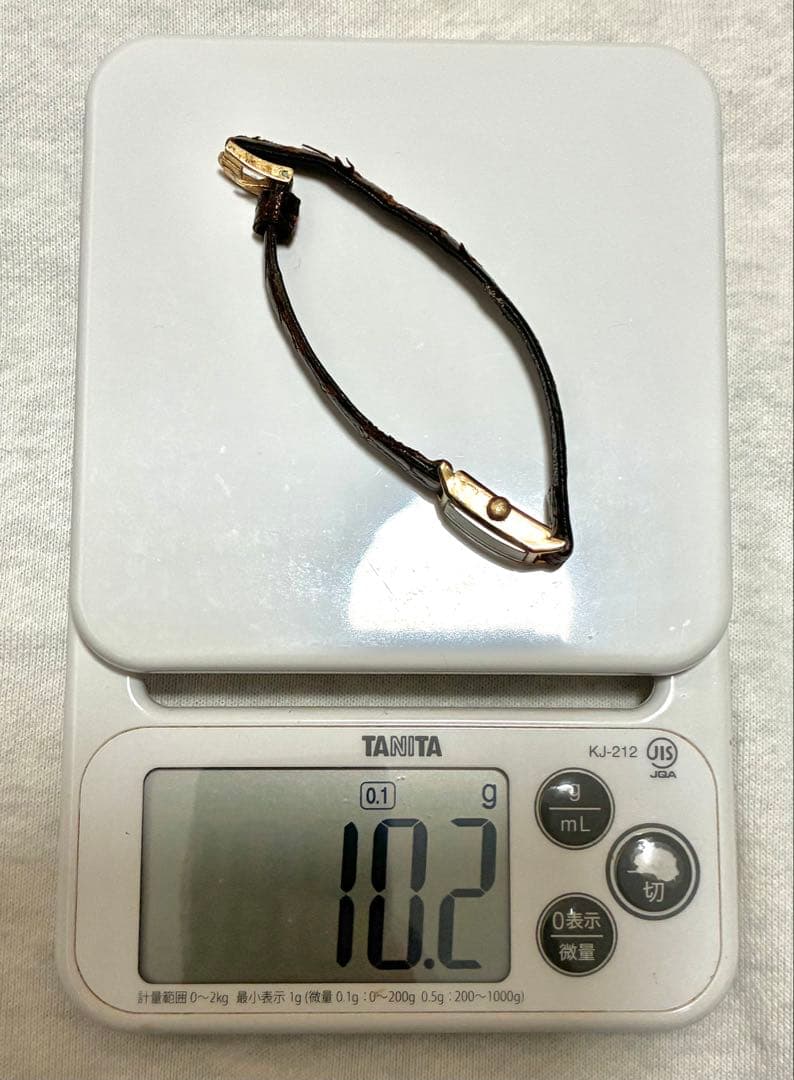 K18 18K 金無垢 ゴールド ケース レディース 角型　腕時計 ジャンク品