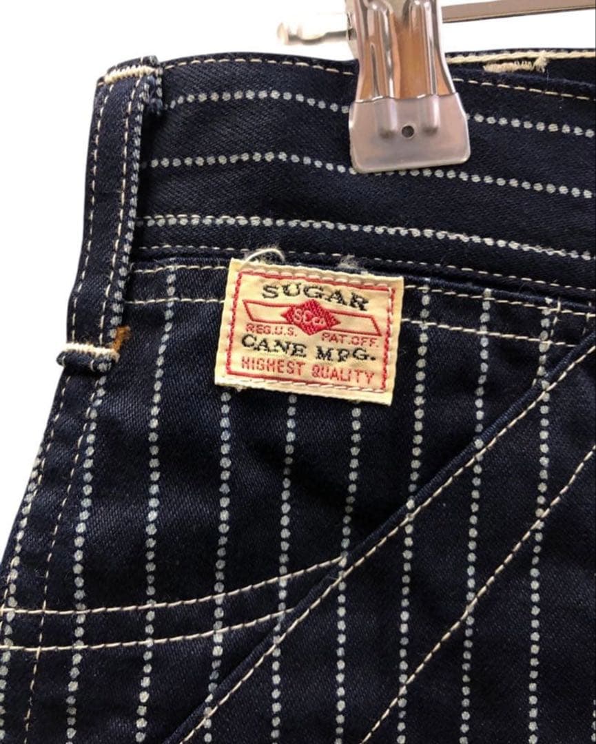 SUGAR CANE ウォバッシュ ストライプ ワークパンツ SC40786