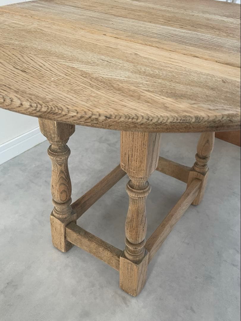 ドロップリーフテーブル　アンティーク　剥離