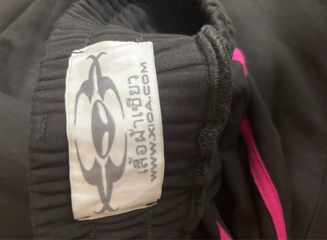 x1oa ダメージスウェットパンツ　黒