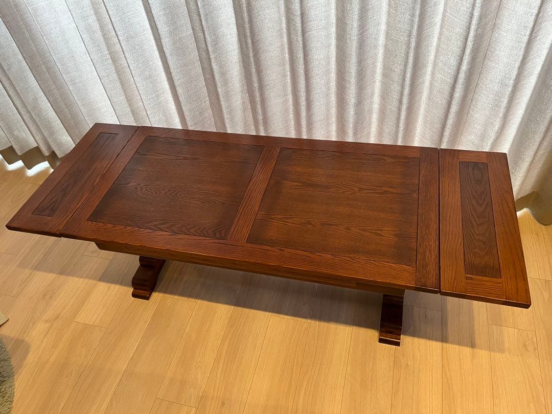 ◆アンティーク調　ドローリーフ　テーブル　　リビング　拡張式　中古品　◆