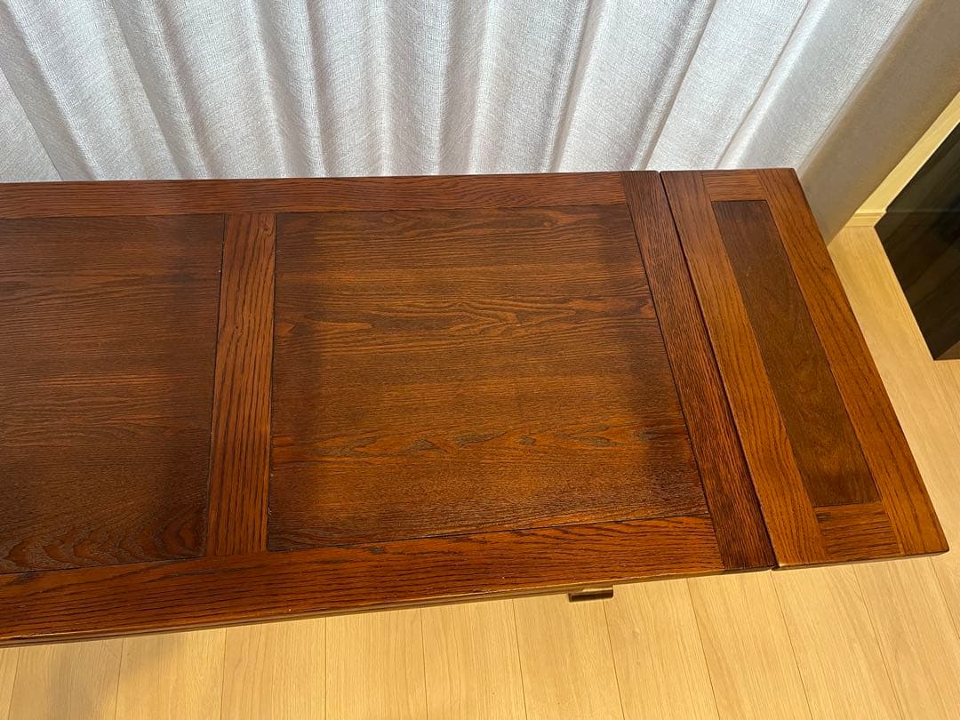 ◆アンティーク調　ドローリーフ　テーブル　　リビング　拡張式　中古品　◆