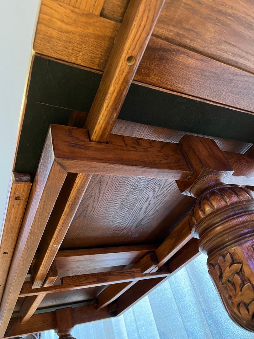 ◆アンティーク調　ドローリーフ　テーブル　　リビング　拡張式　中古品　◆