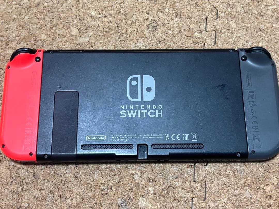 Nintendo Switch 本体 グレー/赤（ケース付き）