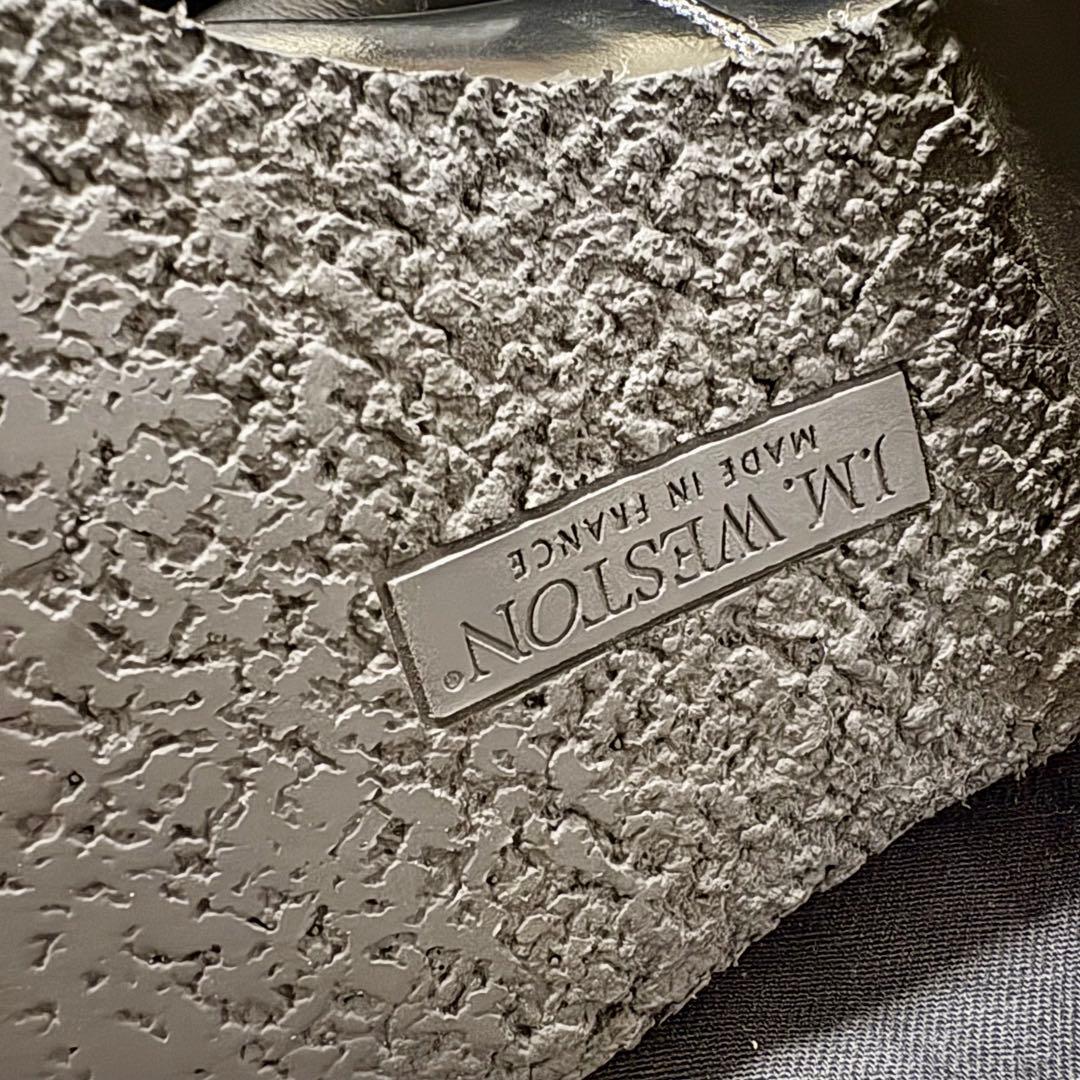 J.M WESTON 300 ストレートチップ ブラック ラバーソール