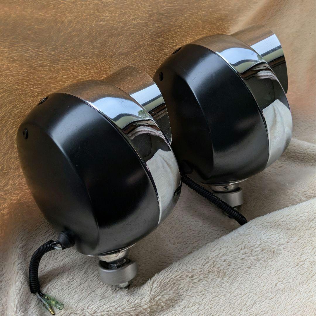 IPF　200Φ　フォグ　ランプ　クリアレンズ　ブラック　バイザー付き　 2個