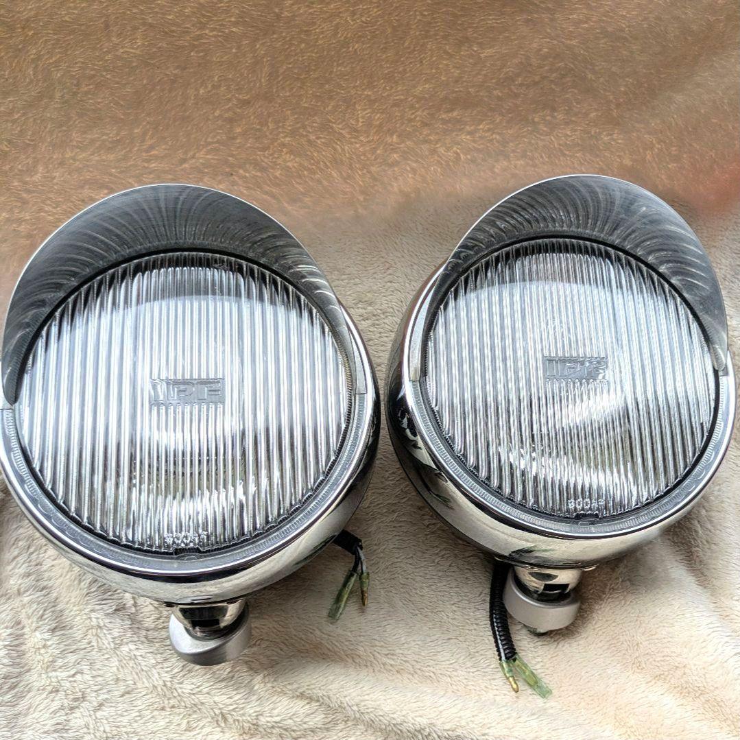 IPF　200Φ　フォグ　ランプ　クリアレンズ　ブラック　バイザー付き　 2個