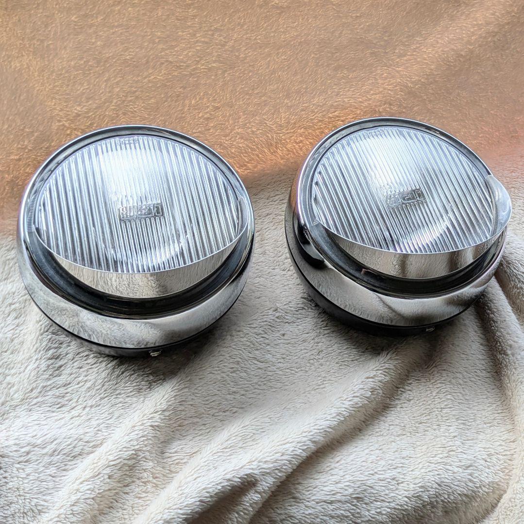 IPF　200Φ　フォグ　ランプ　クリアレンズ　ブラック　バイザー付き　 2個