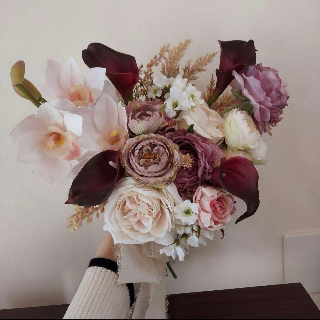 アーティシャルフラワー ウエディング 造花 結婚式 ブーケ ブートニア