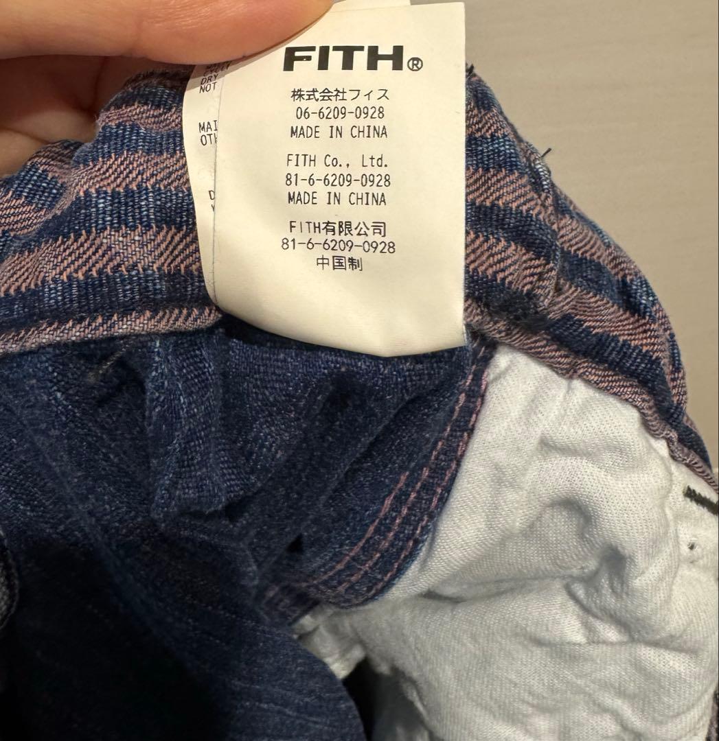 ゴートゥーハリウッド　インディゴアンティークヒッコリーパンツ