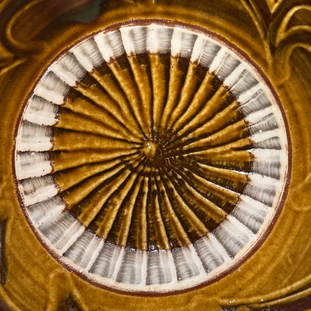 小鹿田焼 坂本浩二窯　刷毛目　節目　平鉢