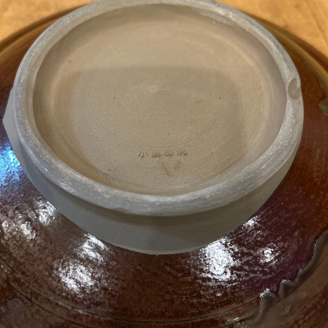 小鹿田焼 坂本浩二窯　刷毛目　節目　平鉢