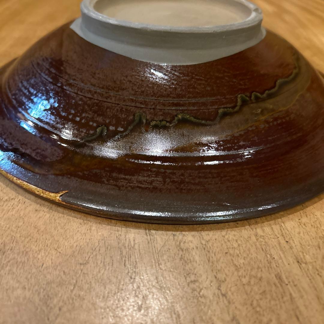 小鹿田焼 坂本浩二窯　刷毛目　節目　平鉢