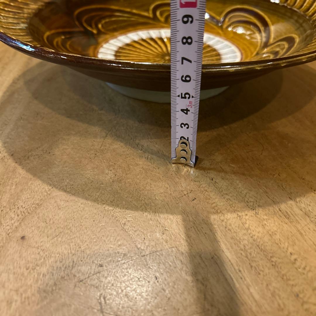 小鹿田焼 坂本浩二窯　刷毛目　節目　平鉢