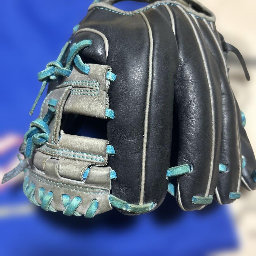 久保田スラッガー　軟式グローブ 内野手用　グリス、紐交換済み