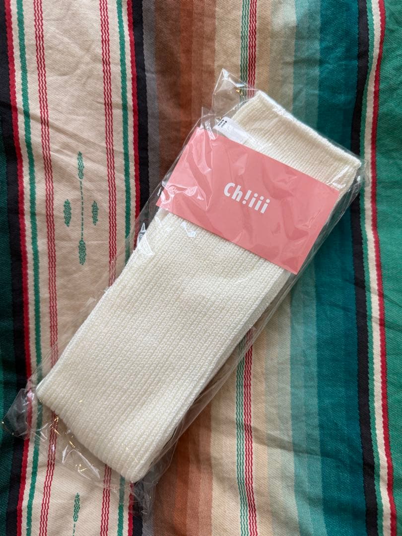 【新品未使用品】ch!iiibag 3足セット リブルーズソックス 白　ピンク