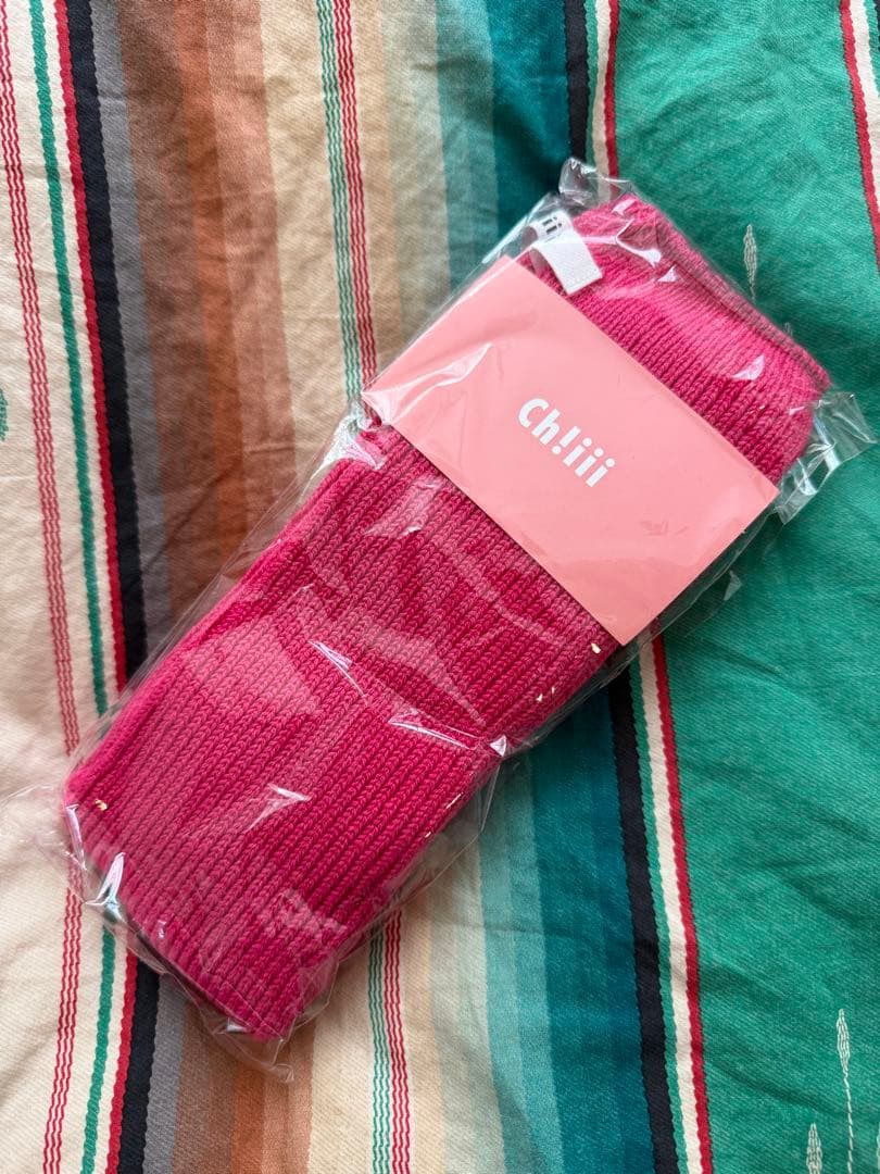 【新品未使用品】ch!iiibag 3足セット リブルーズソックス 白　ピンク