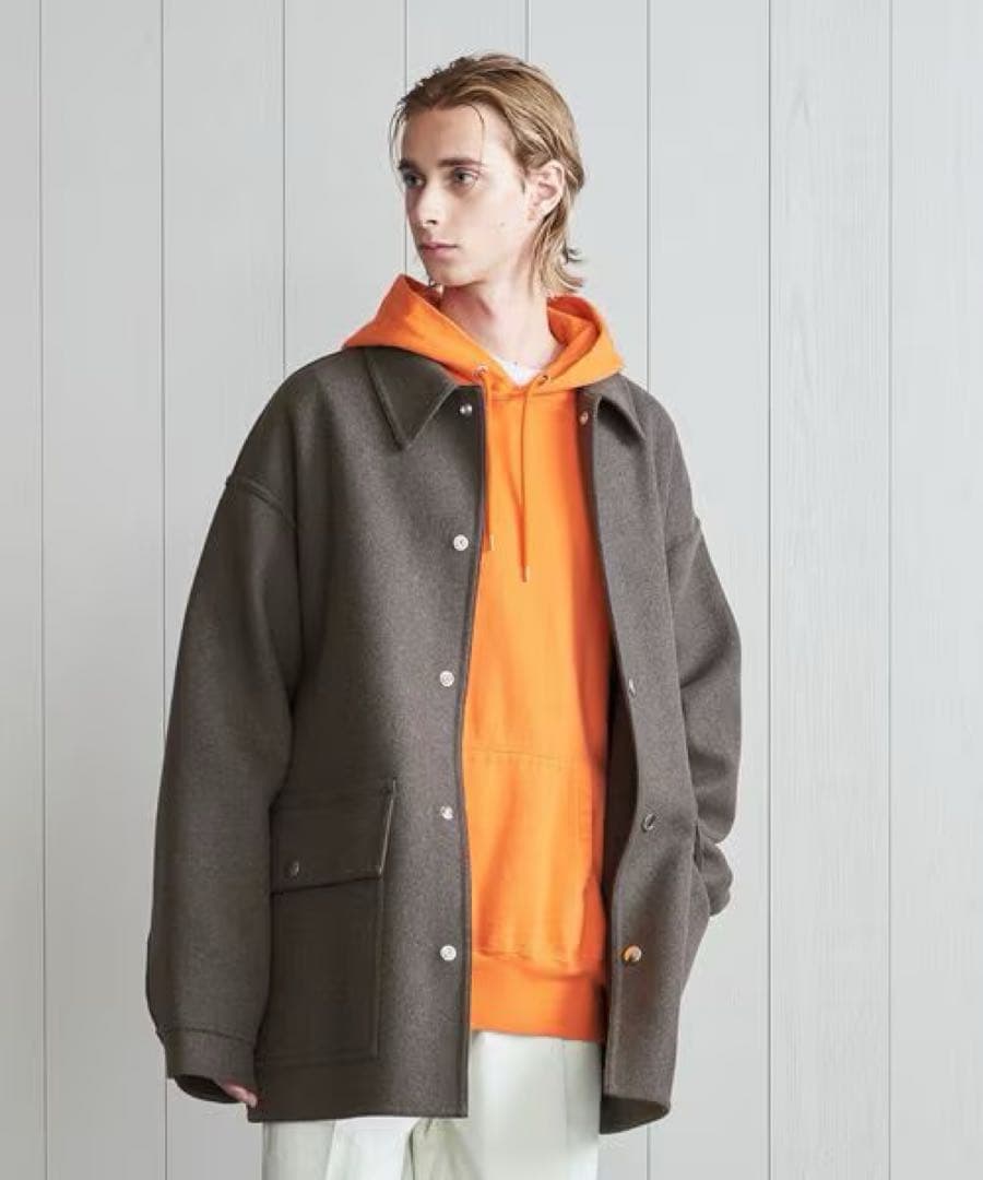 ＜H＞ウールカシミヤ メルトンカバーオール オーラリー BEAUTY&YOUTH