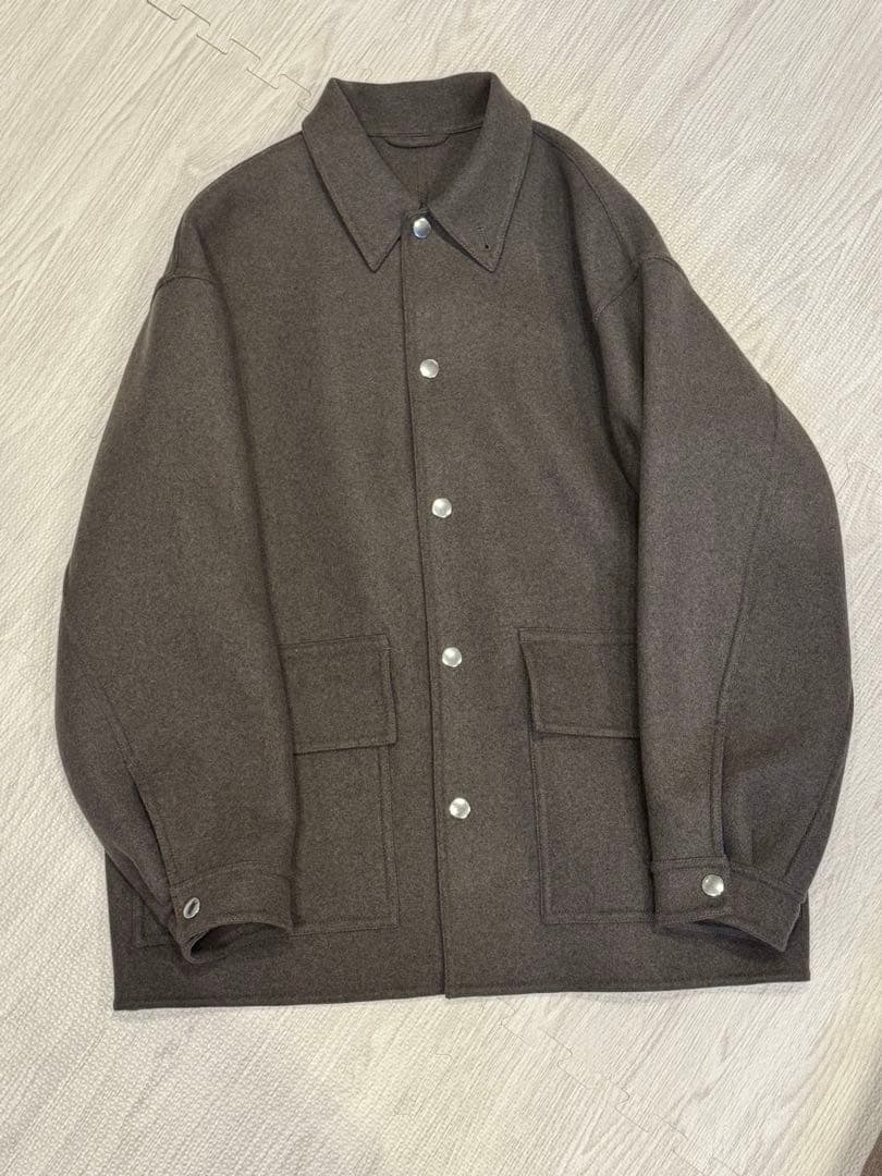 ＜H＞ウールカシミヤ メルトンカバーオール オーラリー BEAUTY&YOUTH