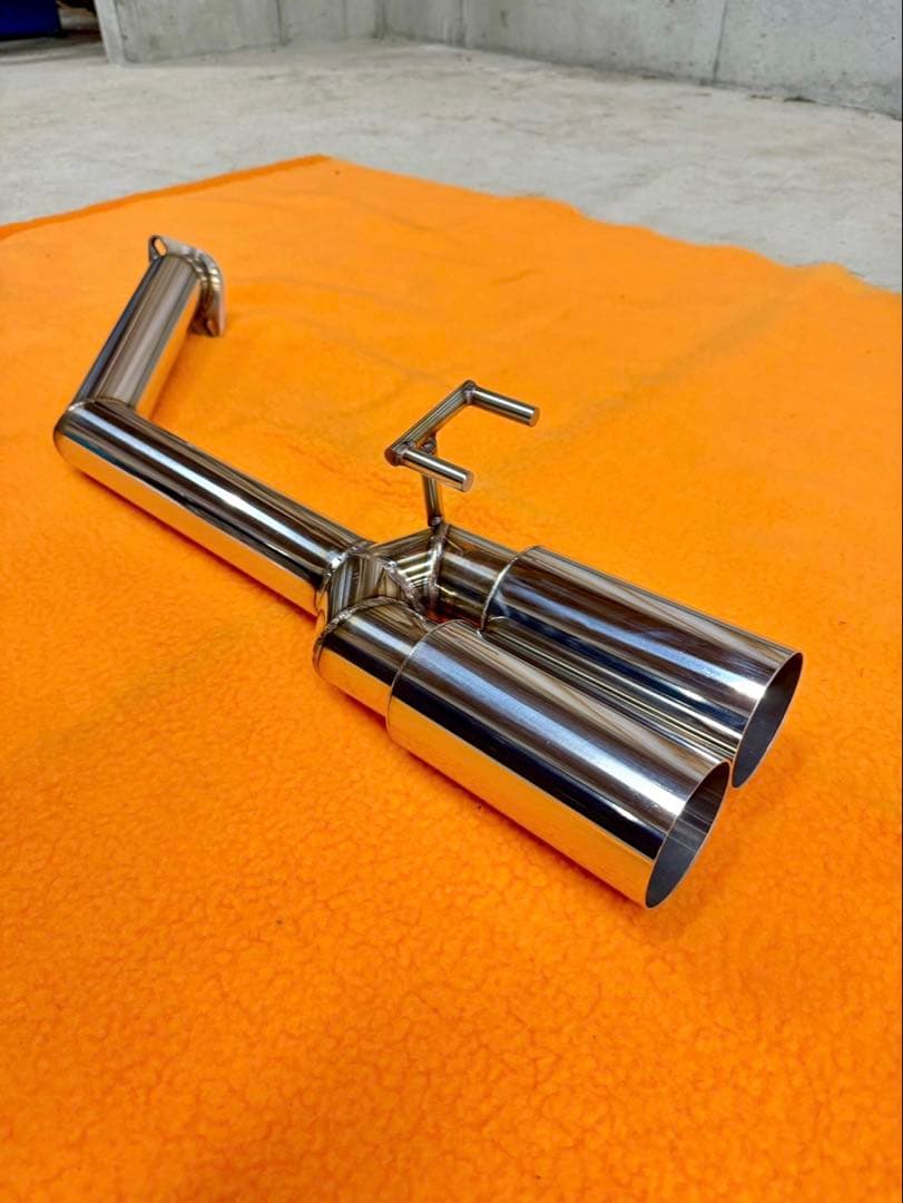 AXVH70カムリオリジナルストレートマフラー リアピースワンオフ