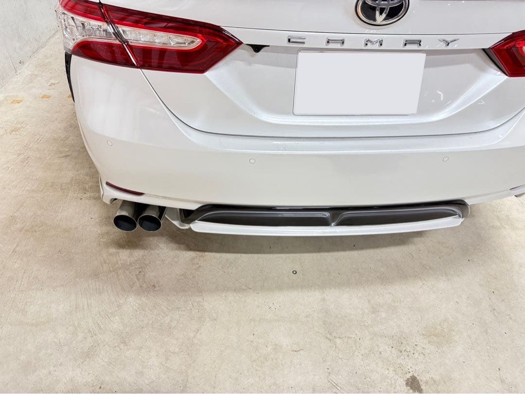 AXVH70カムリオリジナルストレートマフラー リアピースワンオフ