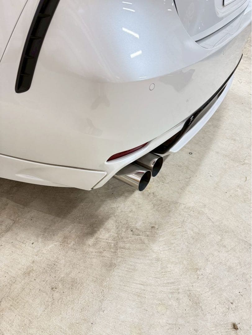 AXVH70カムリオリジナルストレートマフラー リアピースワンオフ