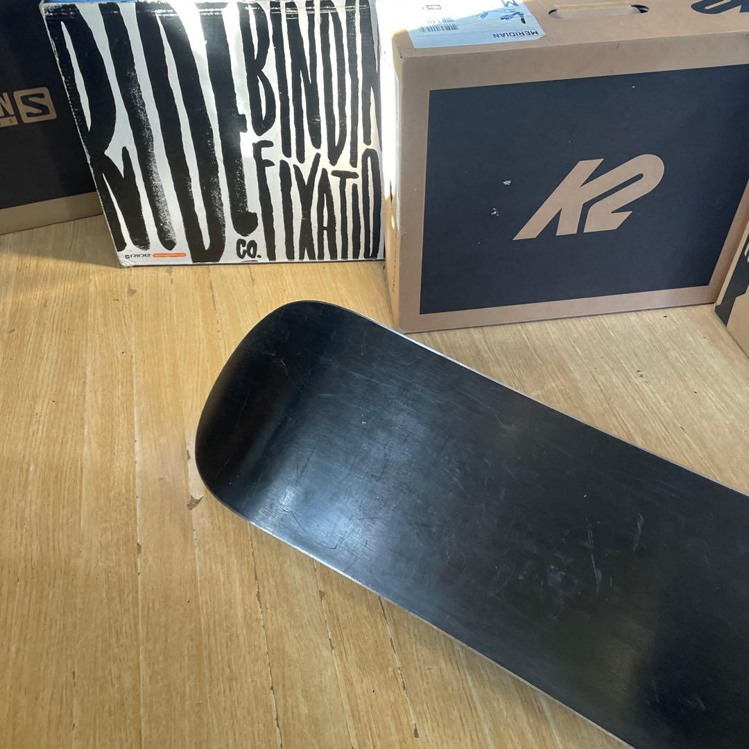 IGNIO×HEAD　キッズスノーボードセット　バイン付3点セット