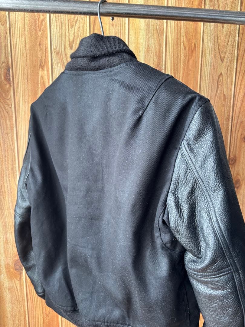 ⭐️極美品⭐️Schott レザー　スタジャン 裏ボア仕様　牛革　サイズM