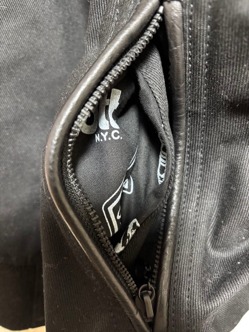 ⭐️極美品⭐️Schott レザー　スタジャン 裏ボア仕様　牛革　サイズM